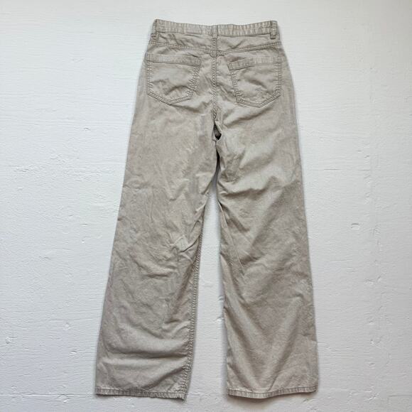 H&M Divided Khaki High Rise Wide Leg Pants, Size 2 - Picture 6 of 7